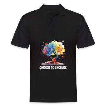 Choose to include - Men's Polo Shirt - black - Front - Kai (181cm)