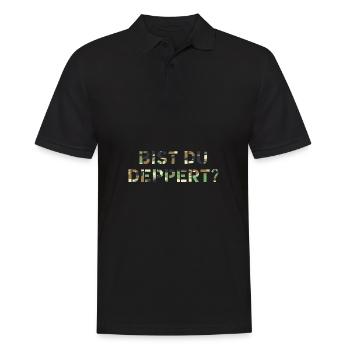 Bist du deppert? Österreich Österreichische - Männer Poloshirt - Schwarz - Vorne - Kai (181cm)