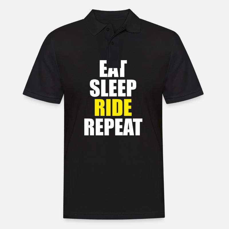 Moto Cross - Männer Poloshirt - Schwarz