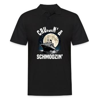 Cruisin And Schmoozin Cruise Ship Vacation Group - Men's Polo Shirt - black - Front - Kai (181cm)