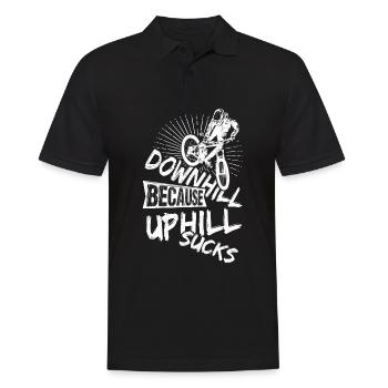 MTB Fahrrad Fans Rad Biker BMX Fahradfahrer Berg L - Männer Poloshirt - Schwarz - Vorne - Kai (181cm)