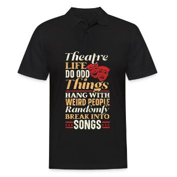 Théâtre Broadway Comédie musicale Actrice de scène Schaus - Polo Homme - noir - Devant - Kai (181cm)
