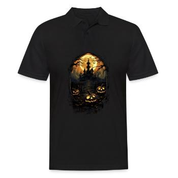 Horreur d’Halloween - Polo Homme - noir - Devant - Kai (181cm)