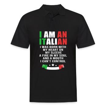 Italien Italie Italie - Polo Homme - noir - Devant - Kai (181cm)
