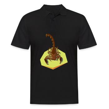 Insecte et signe astrologique Scorpion avec piqûre - Polo Homme - noir - Devant - Kai (181cm)