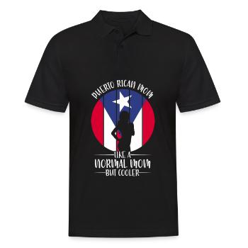 Puerto Rico | Puerto Ricaner Flagge Geschenkideen - Männer Poloshirt - Schwarz - Vorne - Kai (181cm)