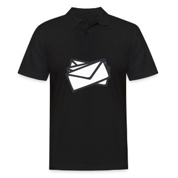 Des lettres - Polo Homme - noir - Devant - Kai (181cm)