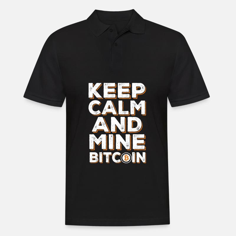 BITCOIN - Männer Poloshirt - Schwarz