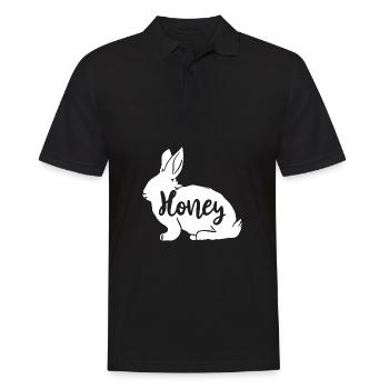 Honey Animal Lover Mignon Jour de Pâques - Polo Homme - noir - Devant - Kai (181cm)
