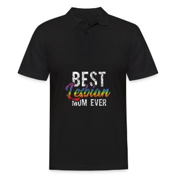 LGBT Gay Pride Lesbienne Meilleure maman lesbienne de tous les temps - Polo Homme - noir - Devant - Kai (181cm)