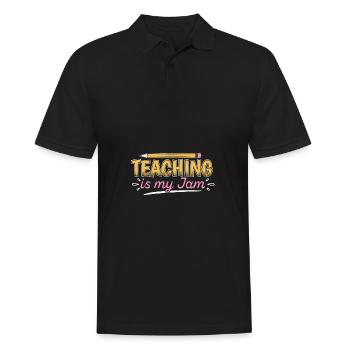 Teacher Teacher's Jam Teacher's Geschenk - Männer Poloshirt - Schwarz - Vorne - Kai (181cm)