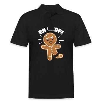 oh snap Design pour un dessin animé blagues fans - Polo Homme - noir - Devant - Kai (181cm)