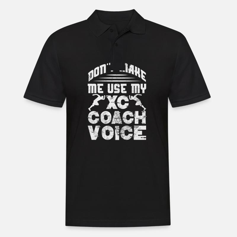 Ne me faites pas utiliser ma voix de coach XC - Polo Homme - noir