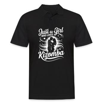 Just a girl who loves Kizomba - Men's Polo Shirt - black - Front - Kai (181cm)