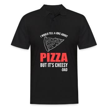 Dad Joke Vatertag Witzige Sprüche - Männer Poloshirt - Schwarz - Vorne - Kai (181cm)