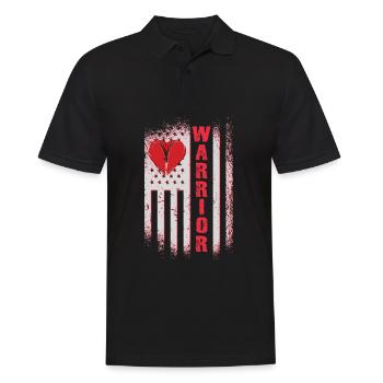 Operation am offenen Herzen Krieger Kämpfer - Männer Poloshirt - Schwarz - Vorne - Kai (181cm)