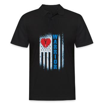 Operation am offenen Herzen Krieger Warrior - Männer Poloshirt - Schwarz - Vorne - Kai (181cm)