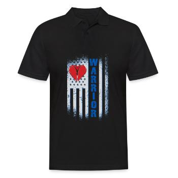 Operation am offenen Herzen Krieger Warrior - Männer Poloshirt - Schwarz - Vorne - Kai (181cm)