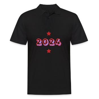 NOËL. ANNEE. ANNIVERSAIRE. RETRAITE. PAPA. MAMAM. - Polo Homme - noir - Devant - Kai (181cm)