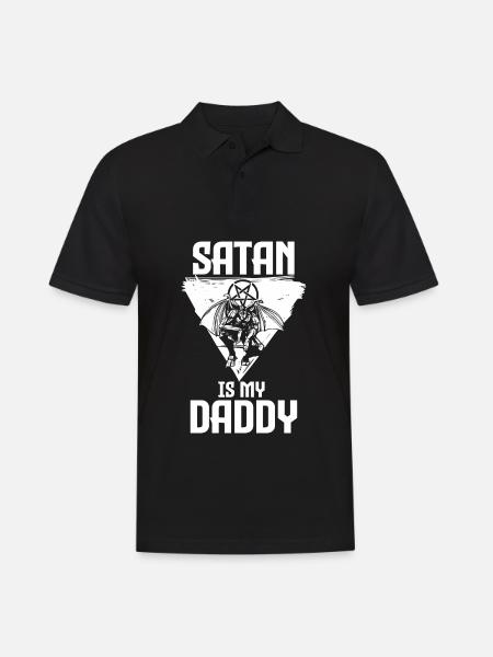 Satanism | Satanist Satan Pentagram Gifts - Men's Polo Shirt - black