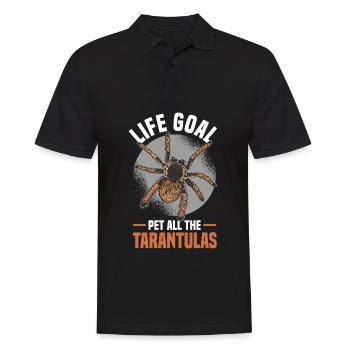 Tarantula - Männer Poloshirt - Schwarz - Vorne - Kai (181cm)