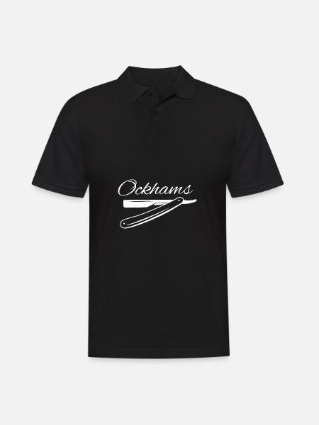 Ockham's Razor Philosophy Gift - Men's Polo Shirt - black