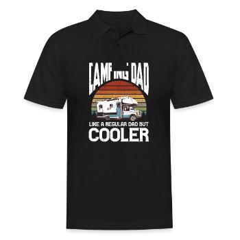 Camping Dad Like A Regular Dad But Cooler - Männer Poloshirt - Schwarz - Vorne - Kai (181cm)