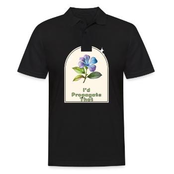 « Je propagerais ça » - Gardener’s Humor Indoor - Polo Homme - noir - Devant - Kai (181cm)