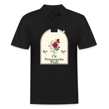 « Je propagerais ça » - Gardener’s Humor Indoor - Polo Homme - noir - Devant - Kai (181cm)