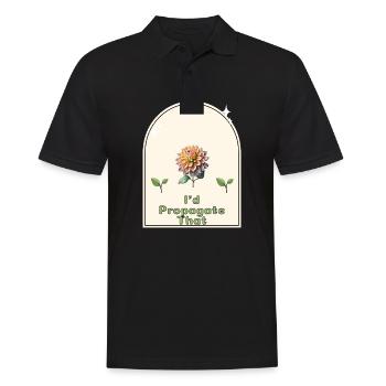 « Je propagerais ça » - Gardener’s Humor Indoor - Polo Homme - noir - Devant - Kai (181cm)