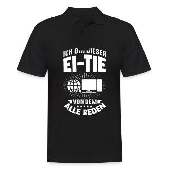 I'm that person that everyone is talking about computers - Men's Polo Shirt - black - Front - Kai (181cm)