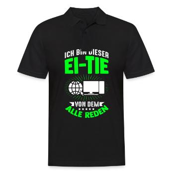 IT Computer PC Beruf Abreit Computer Fan Spruch IT - Männer Poloshirt - Schwarz - Vorne - Kai (181cm)