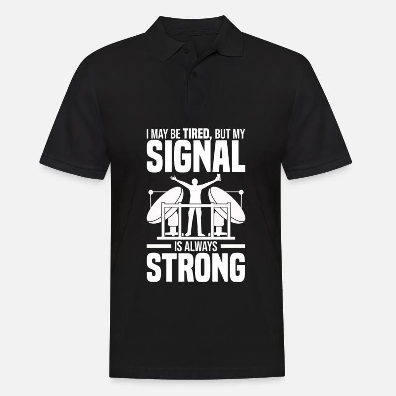 Industriekletterer - Männer Poloshirt - Schwarz