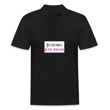 In dubio Pro Secco Lustig Anwalt Staatsexamen Jura - Männer Poloshirt - Schwarz - Vorne - Kai (181cm)