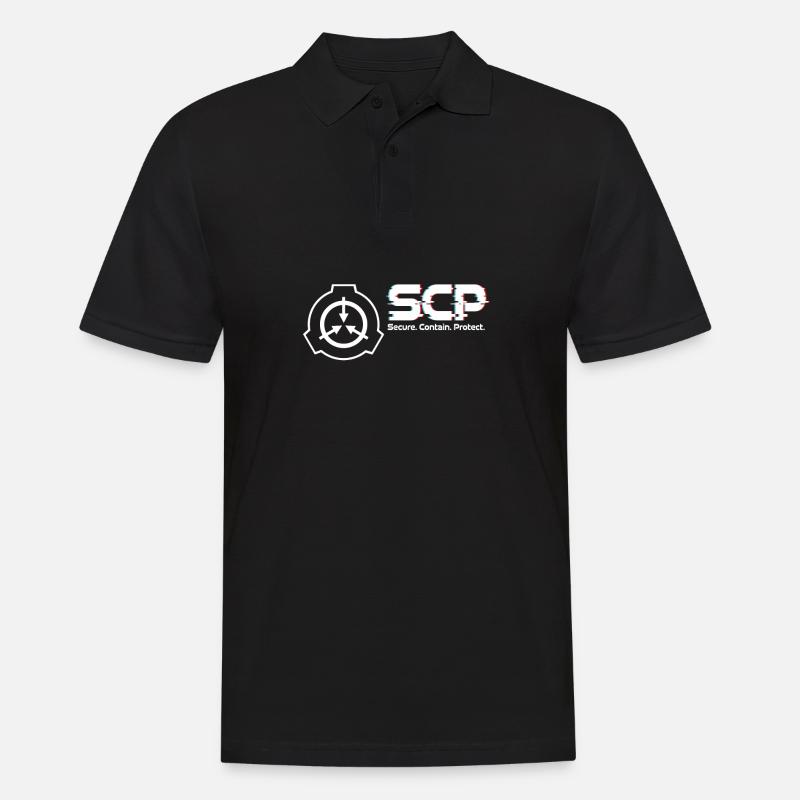 Fondation SCP disant la devise graphique - Polo Homme - noir