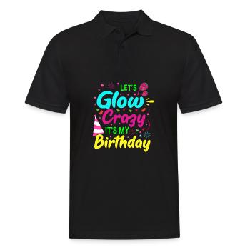 Let's shine crazy, it's my - Men's Polo Shirt - black - Front - Kai (181cm)
