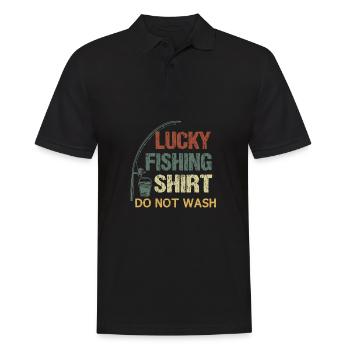 C’est ma chemise de pêche heureuse. Laver - Polo Homme - noir - Devant - Kai (181cm)