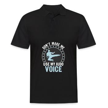 Don't make me use my Judo Voice - Men's Polo Shirt - black - Front - Kai (181cm)