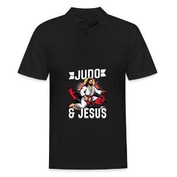 Le judo et Jésus - Polo Homme - noir - Devant - Kai (181cm)