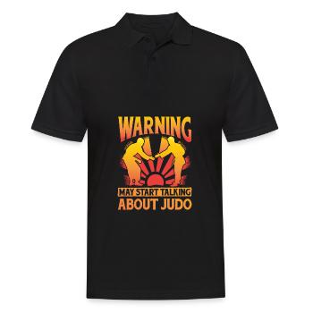 Attention peut parler de Judo - Polo Homme - noir - Devant - Kai (181cm)