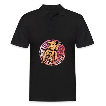 Judo - Men's Polo Shirt - black - Front - Kai (181cm)