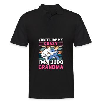 Ich kann meinen Wahnsinn nicht verbergen: Ich bin eine Judo-Oma - Männer Poloshirt - Schwarz - Vorne - Kai (181cm)