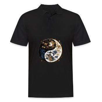 Yin Yang - Polo Homme - noir - Devant - Kai (181cm)