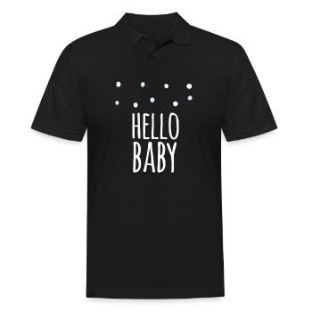 idée de cadeau naissance bébé enfant né naissance - Polo Homme - noir - Devant - Kai (181cm)