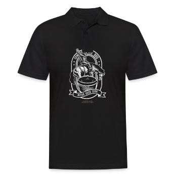 Dutch Oven T-shirt Cuisine de style cowboy - Polo Homme - noir - Devant - Kai (181cm)
