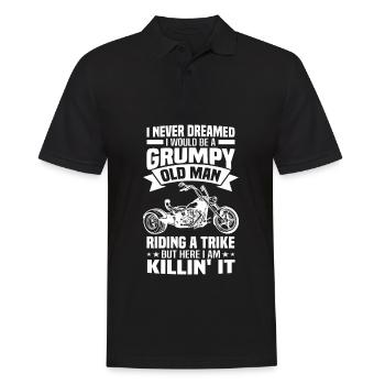 Trike Motorcycle Sayings | Triker Trikes Gifts - Men's Polo Shirt - black - Front - Kai (181cm)
