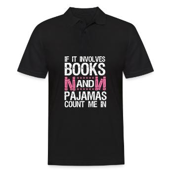Quand il s’agit de livres et de pyjamas - Polo Homme - noir - Devant - Kai (181cm)