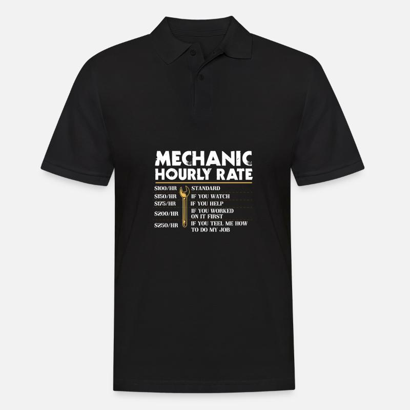 Mechanical Ignition - Work Engineer - Men's Polo Shirt - black