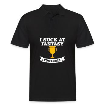 I suck at the fantasy football loser - Men's Polo Shirt - black - Front - Kai (181cm)