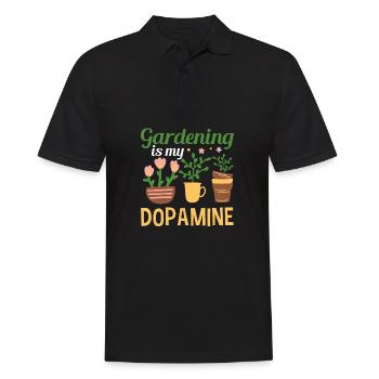 Le jardinage est ma plante verte de jardin dopaminergique - Polo Homme - noir - Devant - Kai (181cm)